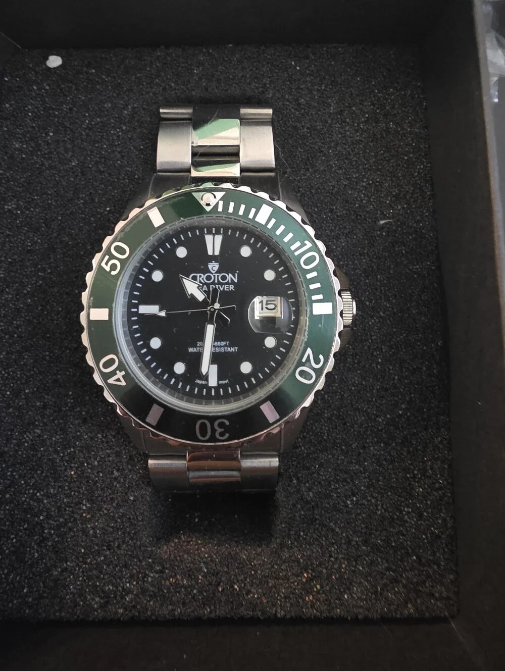 Croton Sea Power CA301303/ Sea Diver quartz watch. 42mm bezel, 20ATM